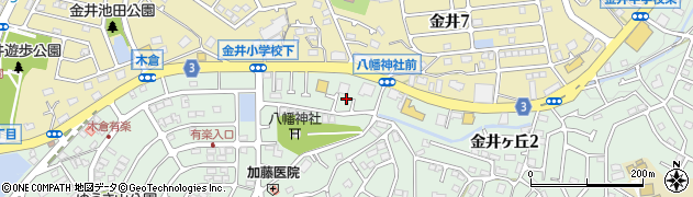 東京都町田市金井ヶ丘2丁目3周辺の地図