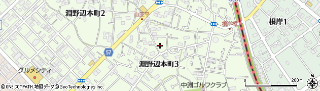神奈川県相模原市中央区淵野辺本町3丁目25周辺の地図