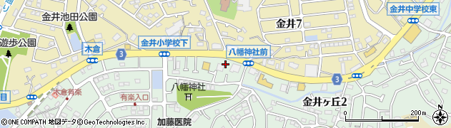 東京都町田市金井ヶ丘2丁目2周辺の地図