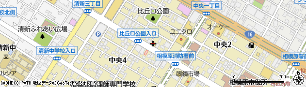 松屋 相模原中央店周辺の地図