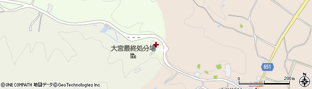 京丹後市　大宮最終処分場周辺の地図