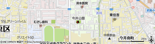 今井公園周辺の地図