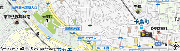 東京都大田区千鳥3丁目3周辺の地図