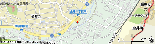 東京都町田市金井ヶ丘2丁目43周辺の地図