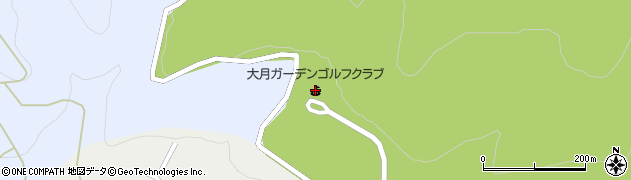 大月ガーデンゴルフクラブ周辺の地図
