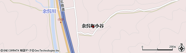 滋賀県長浜市余呉町小谷周辺の地図