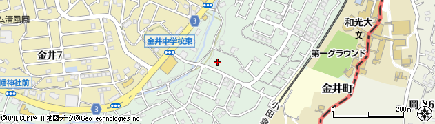 東京都町田市金井ヶ丘周辺の地図