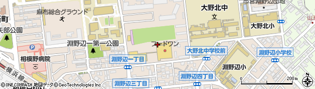 神奈川県相模原市中央区淵野辺2丁目6周辺の地図