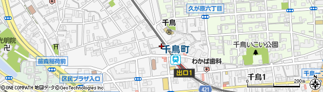 東京都大田区千鳥3丁目6周辺の地図