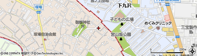 神奈川県相模原市緑区下九沢722周辺の地図