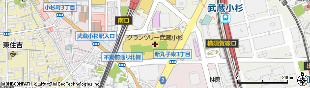 キデイランド武蔵小杉店周辺の地図
