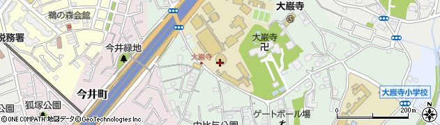 淑徳大学　図書館周辺の地図
