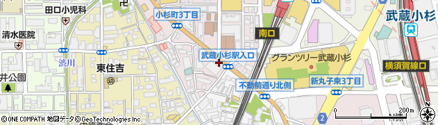 ほけんの窓口　セントア武蔵小杉店周辺の地図