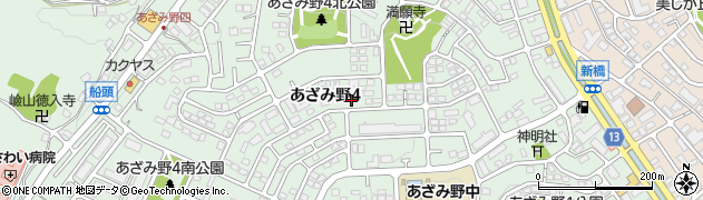 神奈川県横浜市青葉区あざみ野4丁目周辺の地図