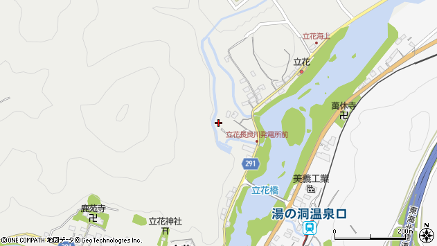 〒501-3705 岐阜県美濃市立花の地図