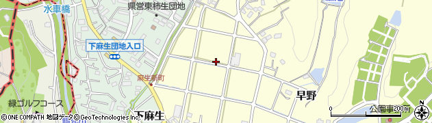 神奈川県川崎市麻生区早野133周辺の地図