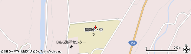 中津川市立福岡小学校周辺の地図