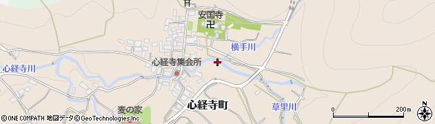 山梨県甲府市心経寺町周辺の地図