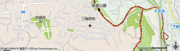 東京都町田市三輪町587-7周辺の地図