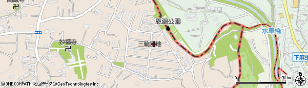 東京都町田市三輪町587-9周辺の地図