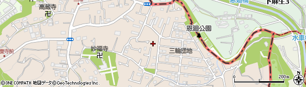 東京都町田市三輪町538周辺の地図