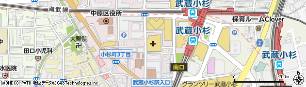 サイゼリヤ イトーヨーカドー武蔵小杉駅前店周辺の地図