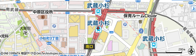 ラフィネ　武蔵小杉東急スクエア店周辺の地図