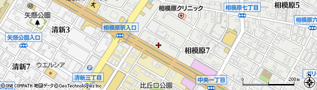 神奈川県相模原市中央区相模原7丁目2周辺の地図