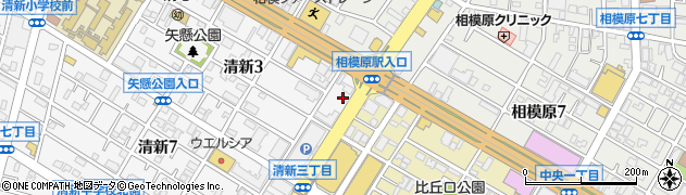 オリックスレンタカー相模原清新店周辺の地図