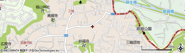 東京都町田市三輪町487-11周辺の地図
