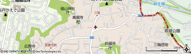 東京都町田市三輪町476-1周辺の地図