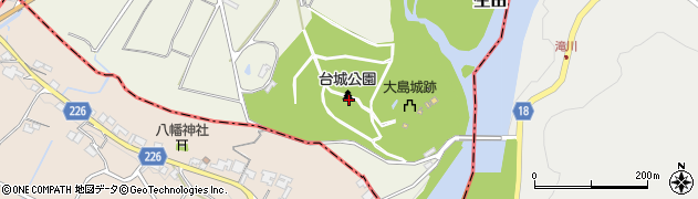 台城公園周辺の地図