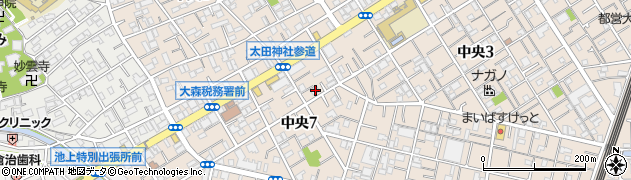 東京都大田区中央7丁目2-13周辺の地図