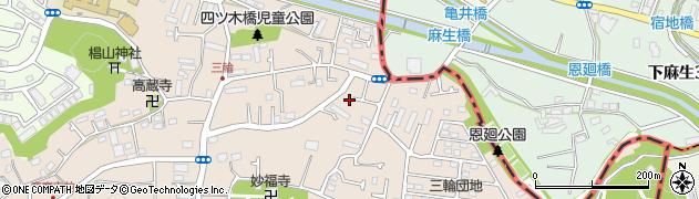 東京都町田市三輪町500周辺の地図