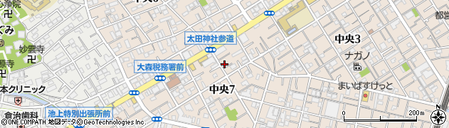 東京都大田区中央7丁目2-18周辺の地図