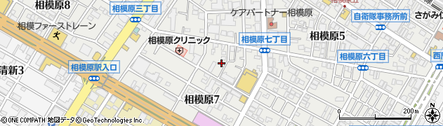 神奈川県相模原市中央区相模原7丁目6周辺の地図
