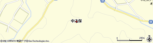 岐阜県関市中之保周辺の地図