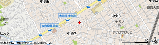 東京都大田区中央7丁目2-10周辺の地図