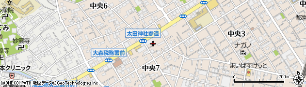 東京都大田区中央7丁目2-19周辺の地図