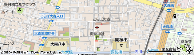 東京都大田区大森西2丁目16-2周辺の地図