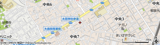 東京都大田区中央7丁目2-7周辺の地図