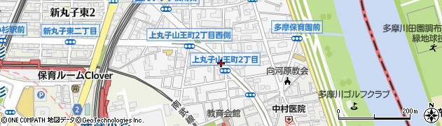 上丸子山王町（西）周辺の地図