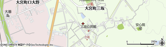 京都府京丹後市大宮町三坂周辺の地図