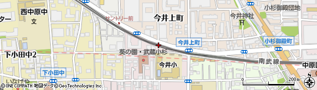 川崎市　高津区・今井西町自転車等保管所周辺の地図