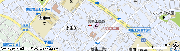 東京都町田市忠生周辺の地図