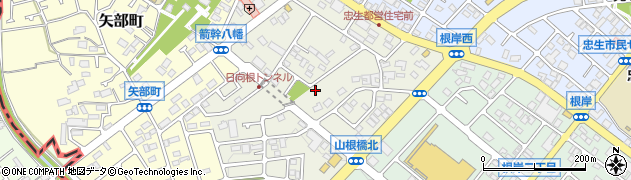 東京都町田市根岸町周辺の地図