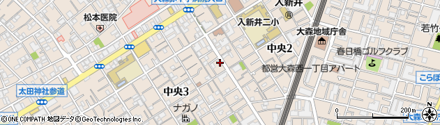 東京都大田区中央3丁目11-9周辺の地図