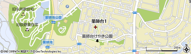 東京都町田市薬師台1丁目周辺の地図