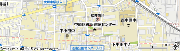 下小田中公園周辺の地図