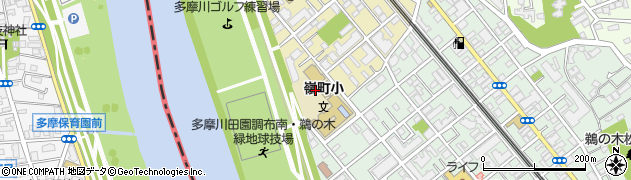 東京都大田区田園調布南6周辺の地図